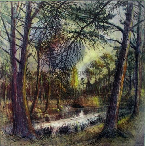 Title: Larch In March: Dawn On The Common